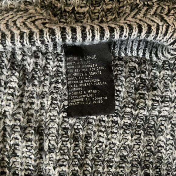 GRAPHIX Grey knit sweater - Picture 3 of 4